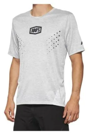 100% Airmatic Mesh Grey Short Sleeve Jersey