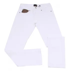 1757S jeans bianco bimbo FENDI pantaloni trousers kids