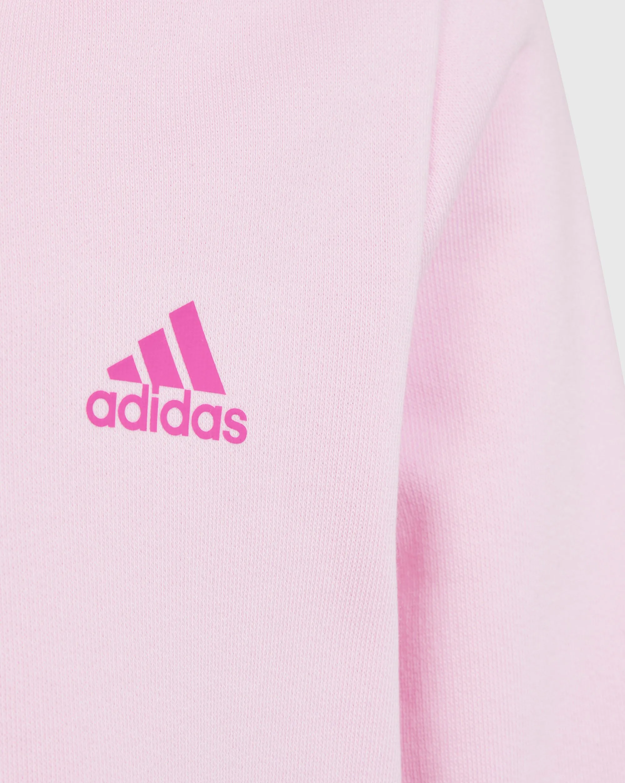 Adidas Felpa con cappuccio Essentials Linear Logo Full-Zip Rosa Bambina