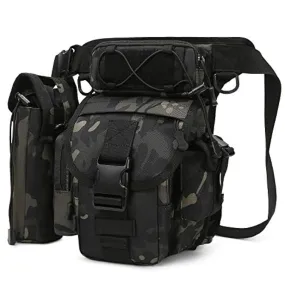 BAIGIO Borsa Gamba Moto Molle Marsupio Cosciale Tattico Militare per Campeggio Escursionismo Ciclismo Viaggio Trekking Sport Por