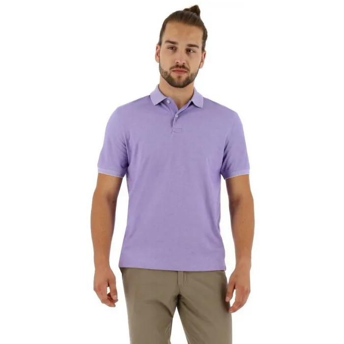 Baileys Polo Shirt Men Short Sleeer Lila