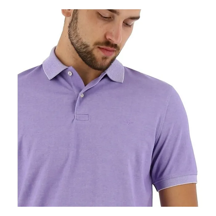 Baileys Polo Shirt Men Short Sleeer Lila