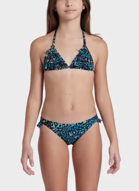 bikini a triangolo animalier print