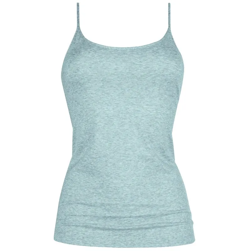 Canottiera grigia a spallina stretta Cotton Pure 