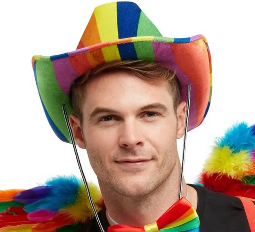 Cappello Cowboy arcobaleno Gay Pride