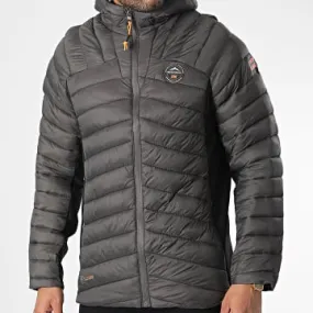 Cappotto con cappuccio Carlis grigio antracite