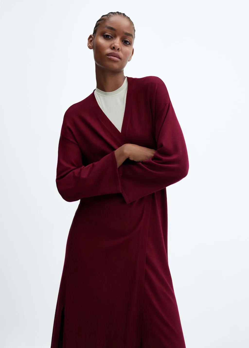 Cardigan lungo maglia sottile