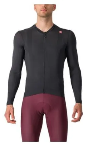 Castelli Espresso Long Sleeve Jersey Dark Grey