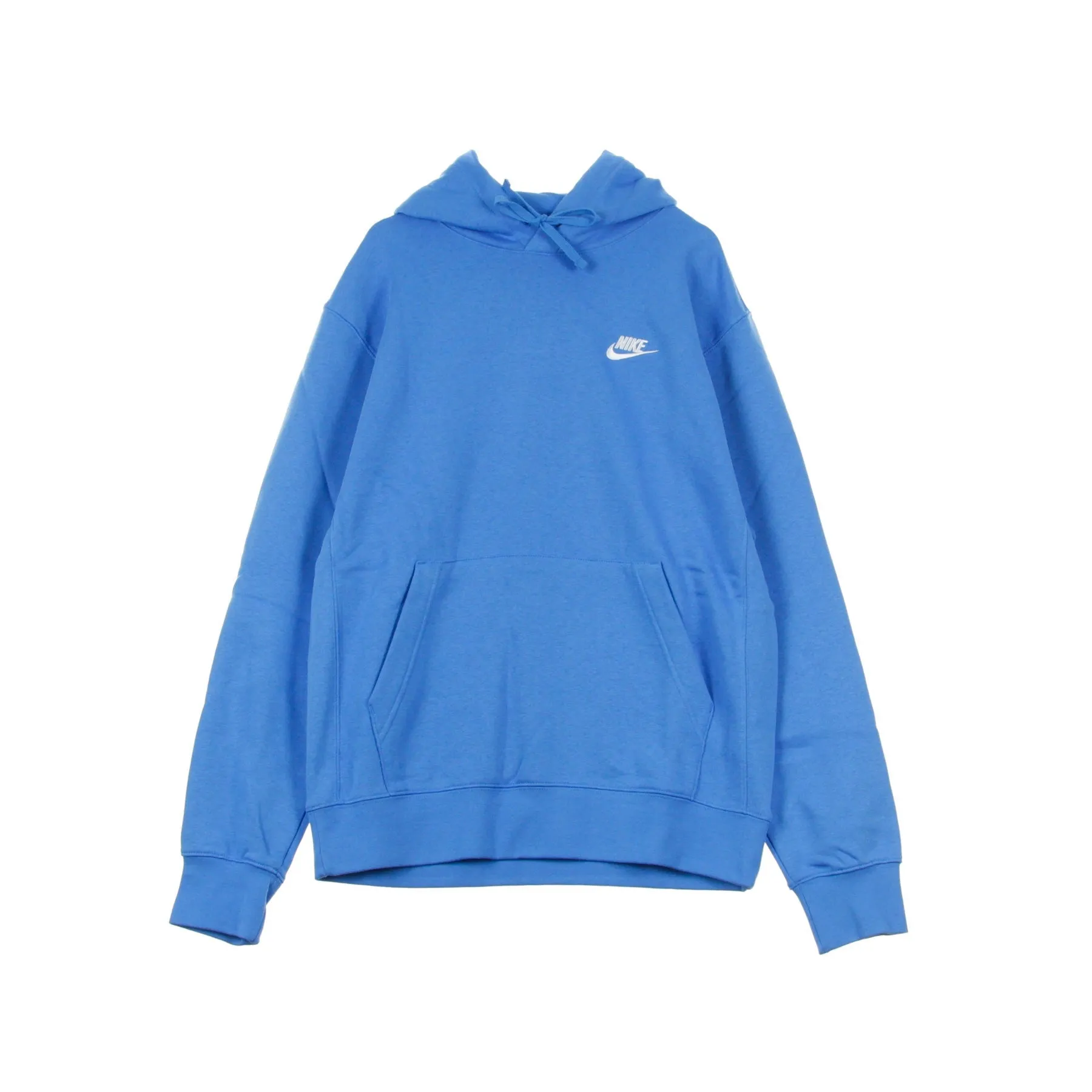 Felpa Cappuccio Uomo Sportswear Club Fleece Hoodie Lt Photo Blue/lt Photo Blue/white