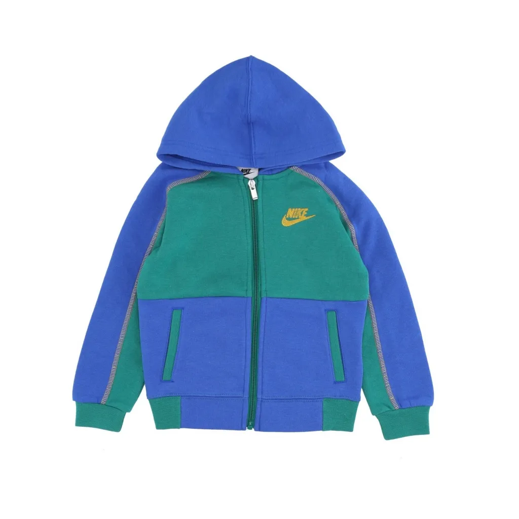 felpa cappuccio zip bambino amplify fleece full zip hoodie GAME ROYAL