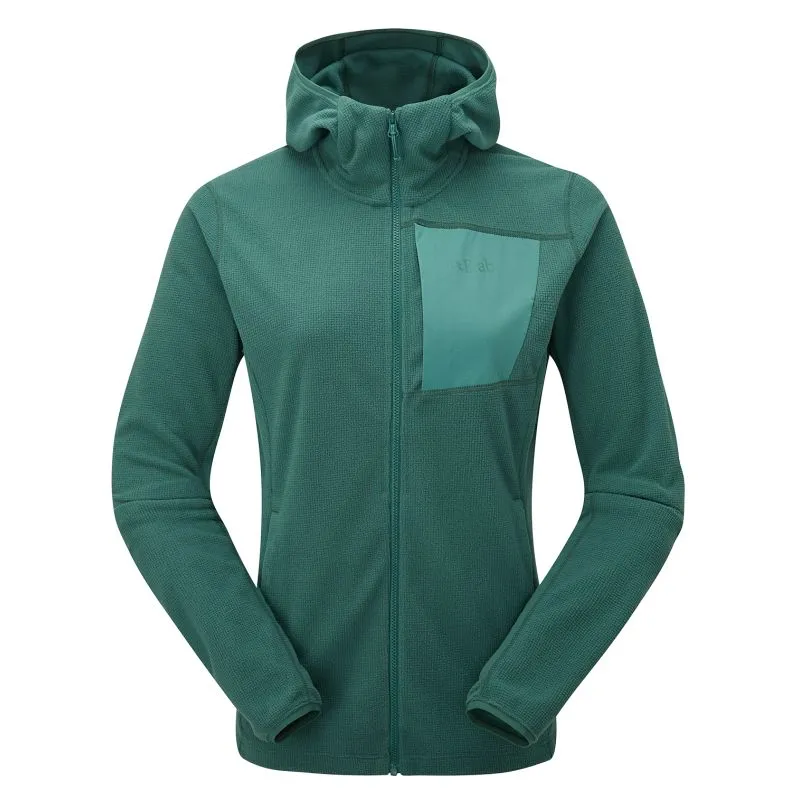 Felpa con cappuccio da donna Rab Tecton Hoody (Verde ardesia)