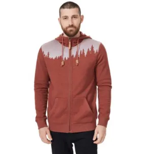 Felpa con cappuccio Juniper Zip da uomo Tentree (Cherry Mahogany)