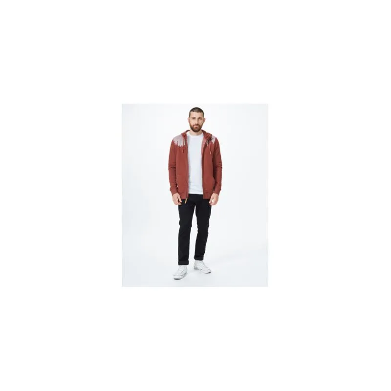 Felpa con cappuccio Juniper Zip da uomo Tentree (Cherry Mahogany)