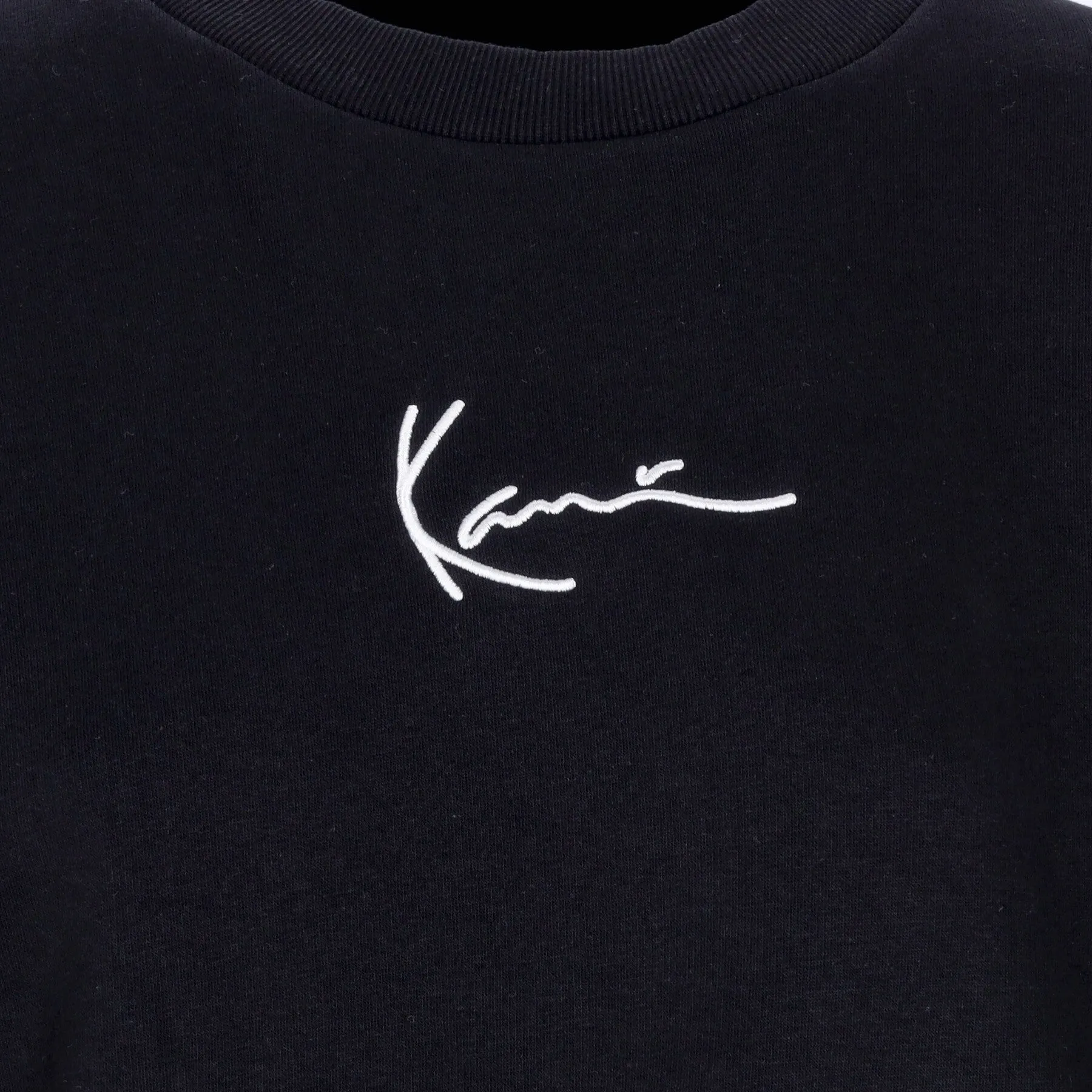 Felpa Girocollo Donna Small Signature Crew Black