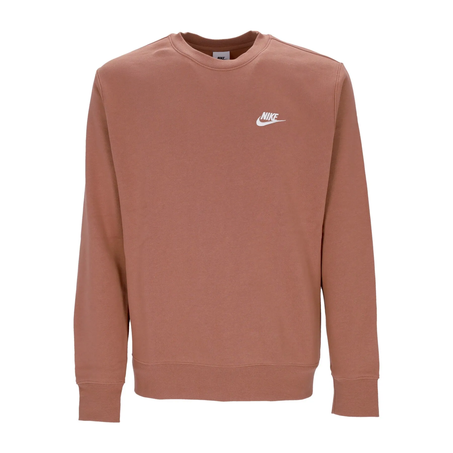 Felpa Girocollo Uomo Club Crew Bb Mineral Clay/white