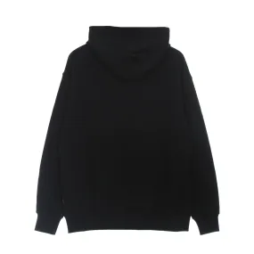 Felpa Leggera Cappuccio Uomo Logo Flame Hoodie Black