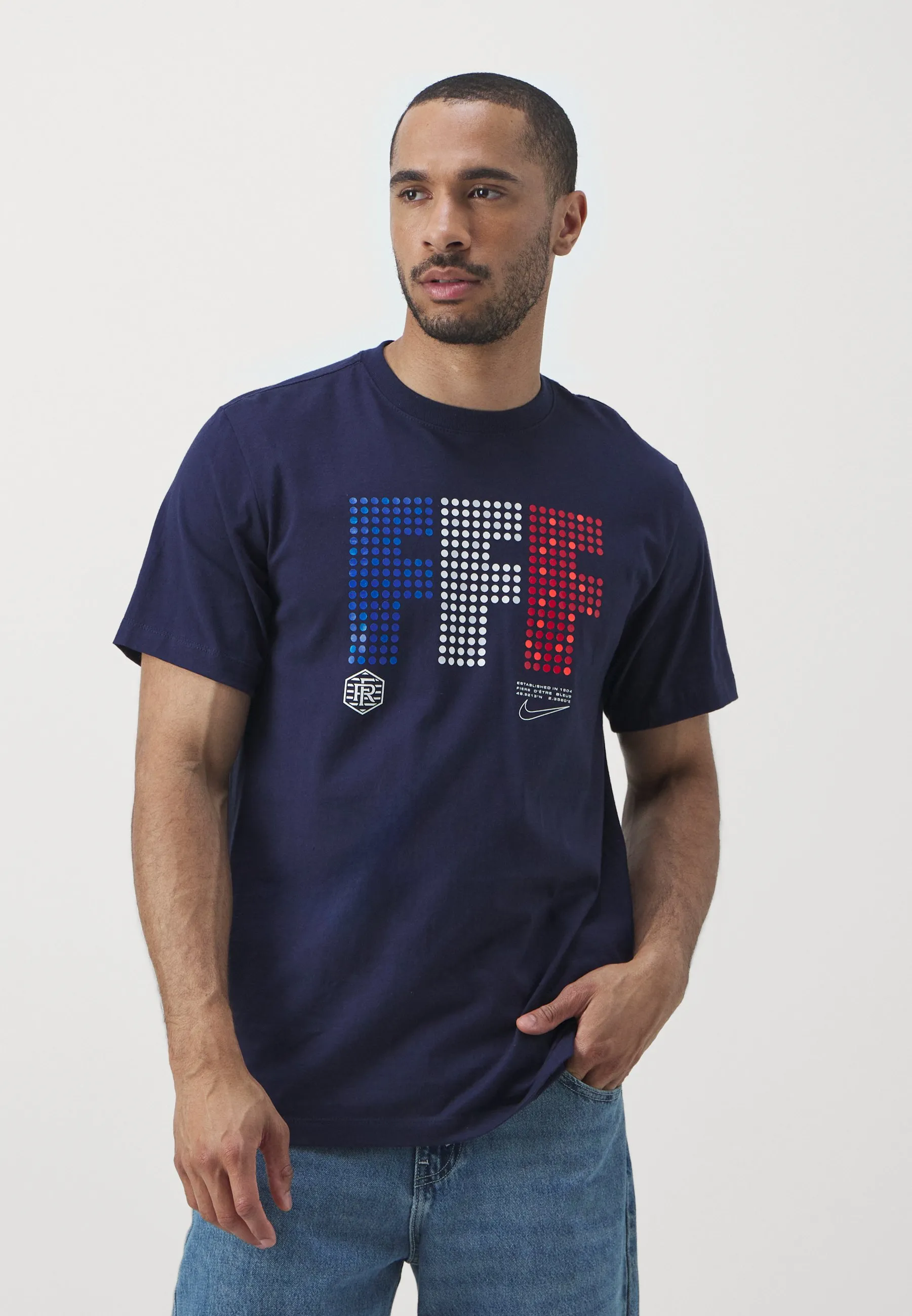 FRANCE FFF LIGHTS TEE - T-shirt con stampa