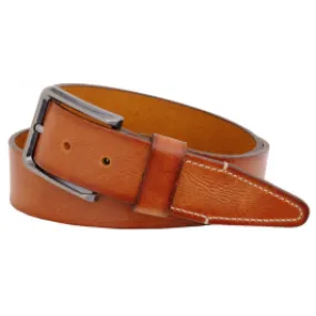 Henk ter Horst Cintura jeans in pelle impunturata Cognac