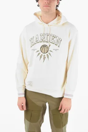 JAMES HARDEN x NEIL BARRETT Felpa Easy Fit con Capuccio e Logo Stampato