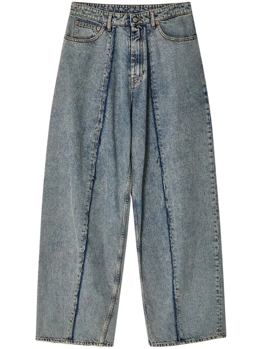 Jeans di cotone a gamba larga MM6 Maison Margiela