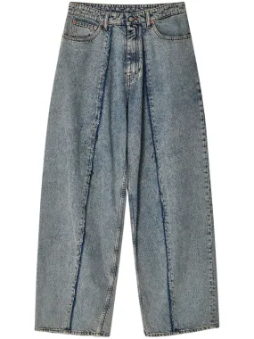 Jeans di cotone a gamba larga MM6 Maison Margiela