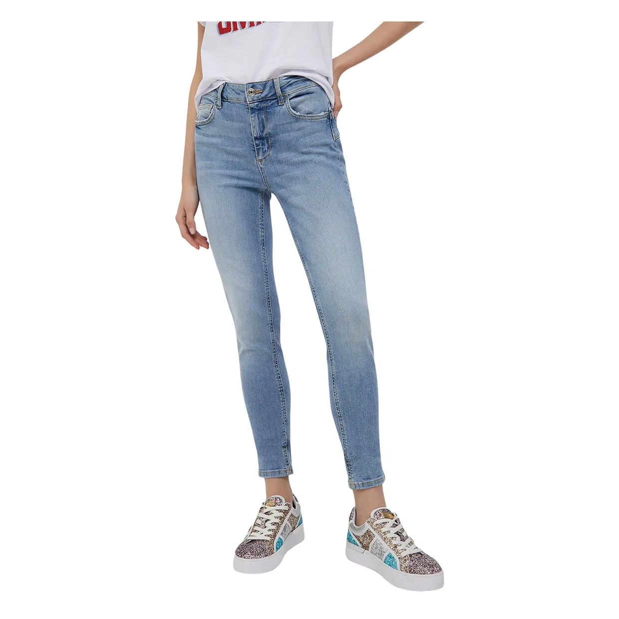 Jeans Liu-Jo Skinny Vita Alta Denim Blu