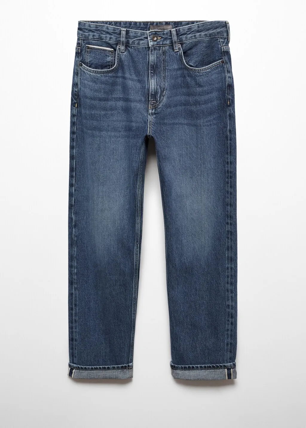 Jeans straight-fit lavaggio scuro