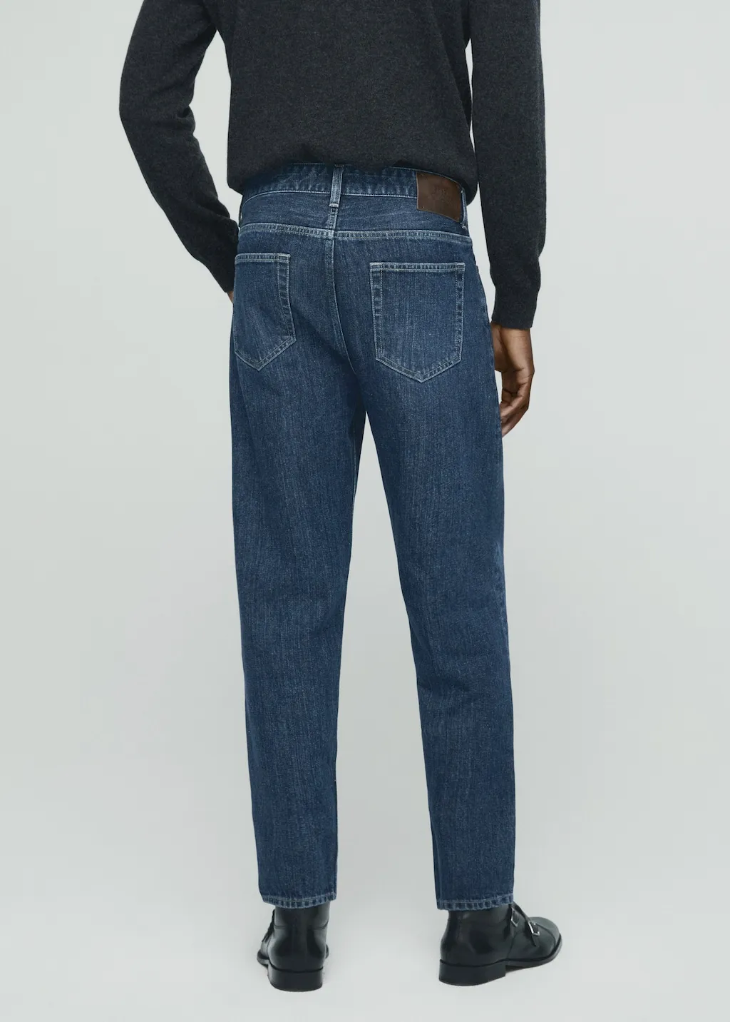 Jeans straight-fit lavaggio scuro