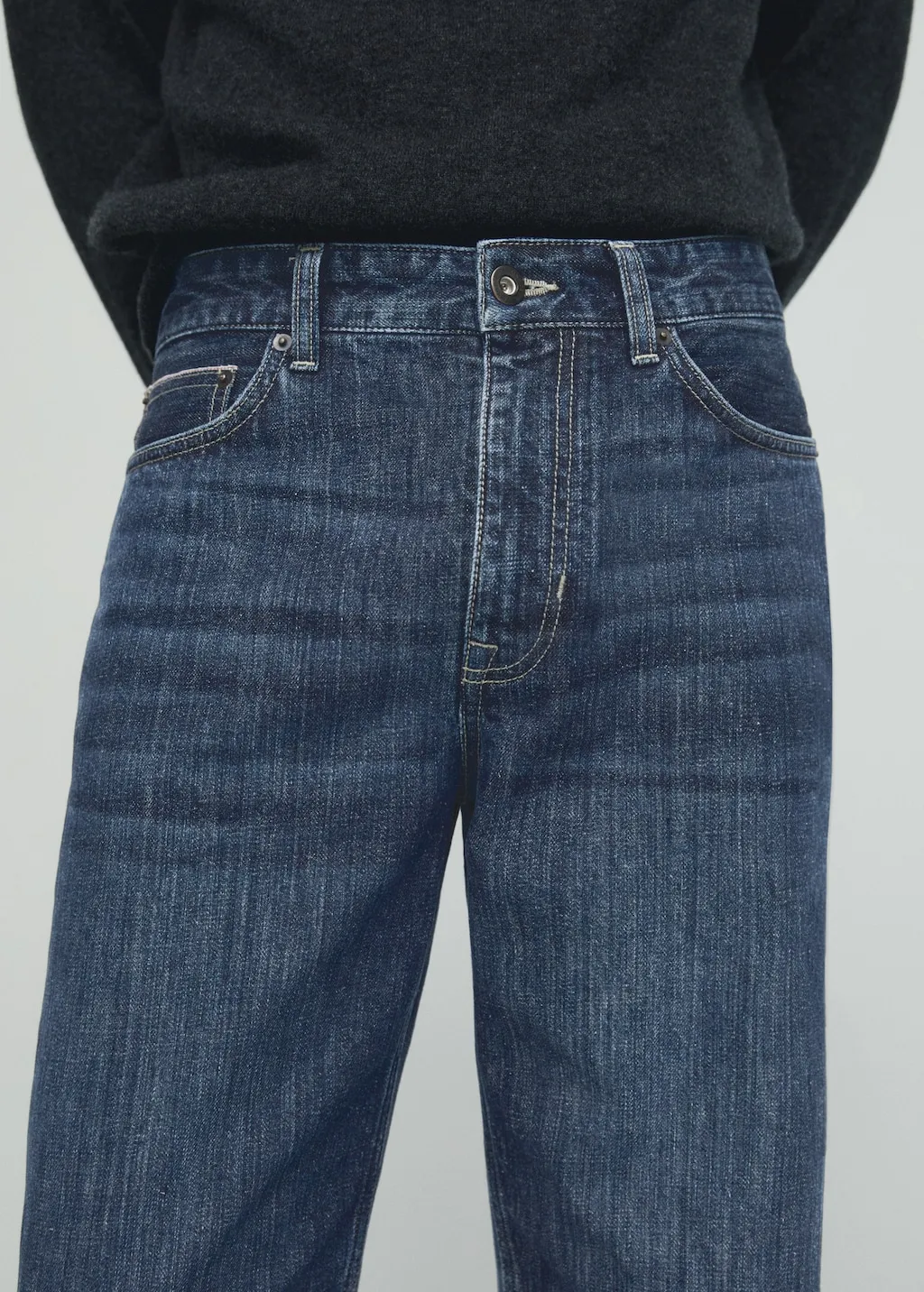 Jeans straight-fit lavaggio scuro