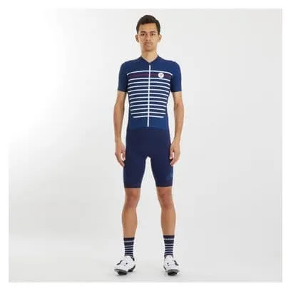 LeBram Ventoux Marinière Limited Edition Short Sleeves Jersey Blue White Bordeaux