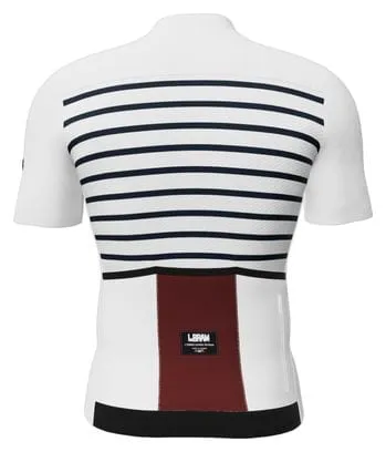 LeBram Ventoux Marinière Limited Edition Short Sleeves Jersey White Blue Bordeaux