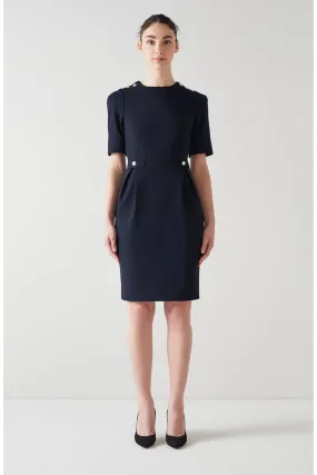 LK Bennett  Marjorie Crepe Shift Dress