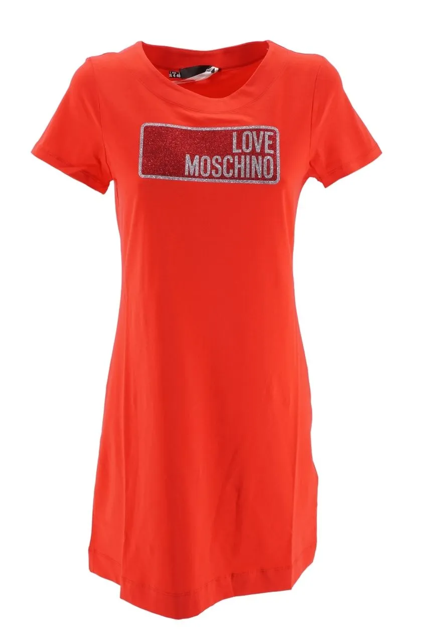 Love Moschino Dress in Jersey / Red