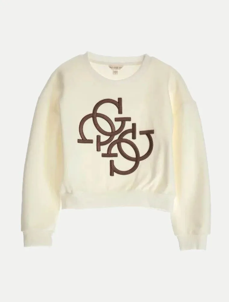 Maglia In Felpa Guess - Cream