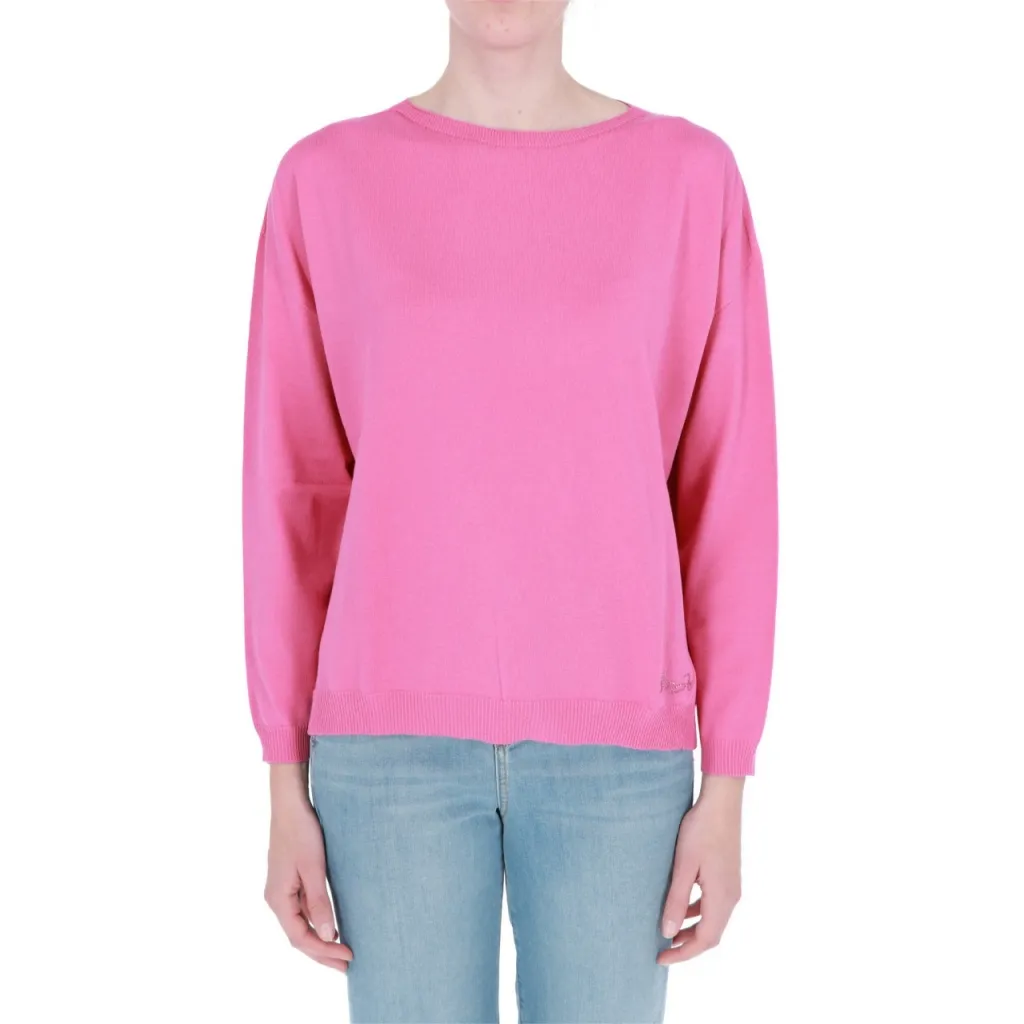 Maglia Liu Jo Jeans Donna Chiusa Girocollo ORCHID PINK