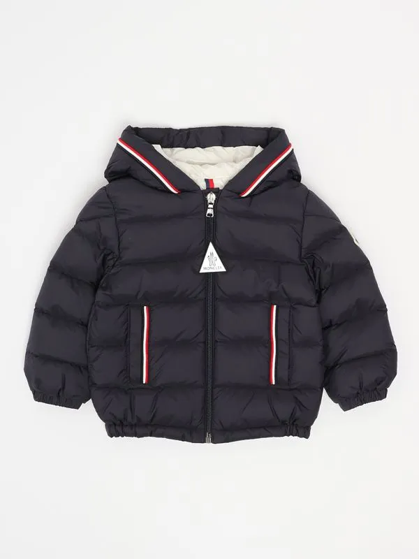 MONCLER  Piumino neonato Merary in piuma Blu