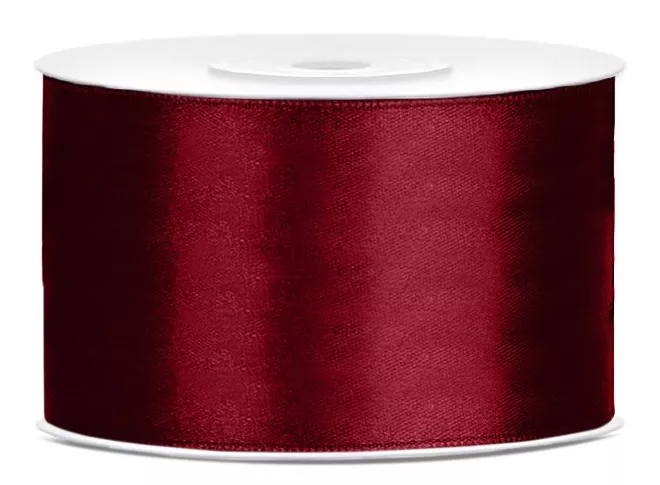 Nastro di raso rosso scuro 25m