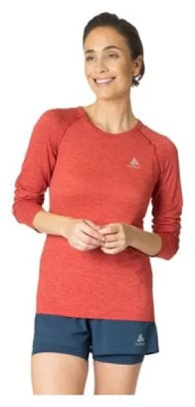 Odlo Essential Seamless Women's Long Sleeve Jersey Red