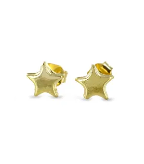 Orecchini Stella Oro Giallo 9kt Mini