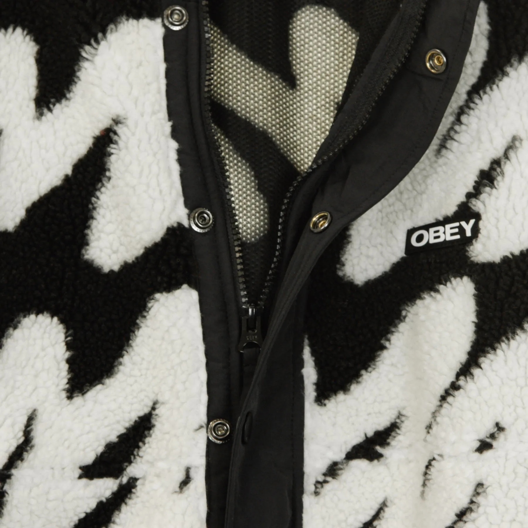 Orsetto Uomo Hense Sherpa Jacket Black Multi