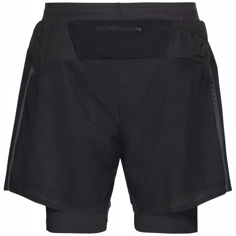 Pantaloncini 2 in 1 da uomo Odlo Axalp Trail (nero)