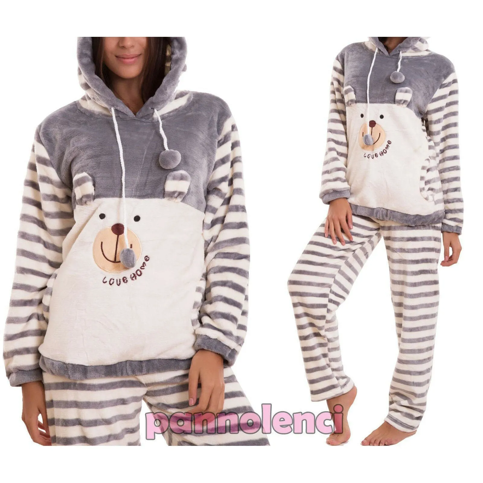 Pigiama donna felpa pantaloni C302