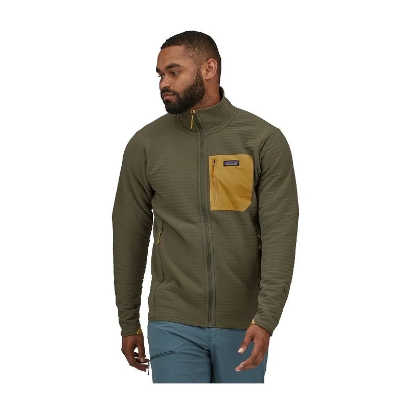 Polar Fleece Patagonia R2 Techface Jkt (Basin Green) Uomo