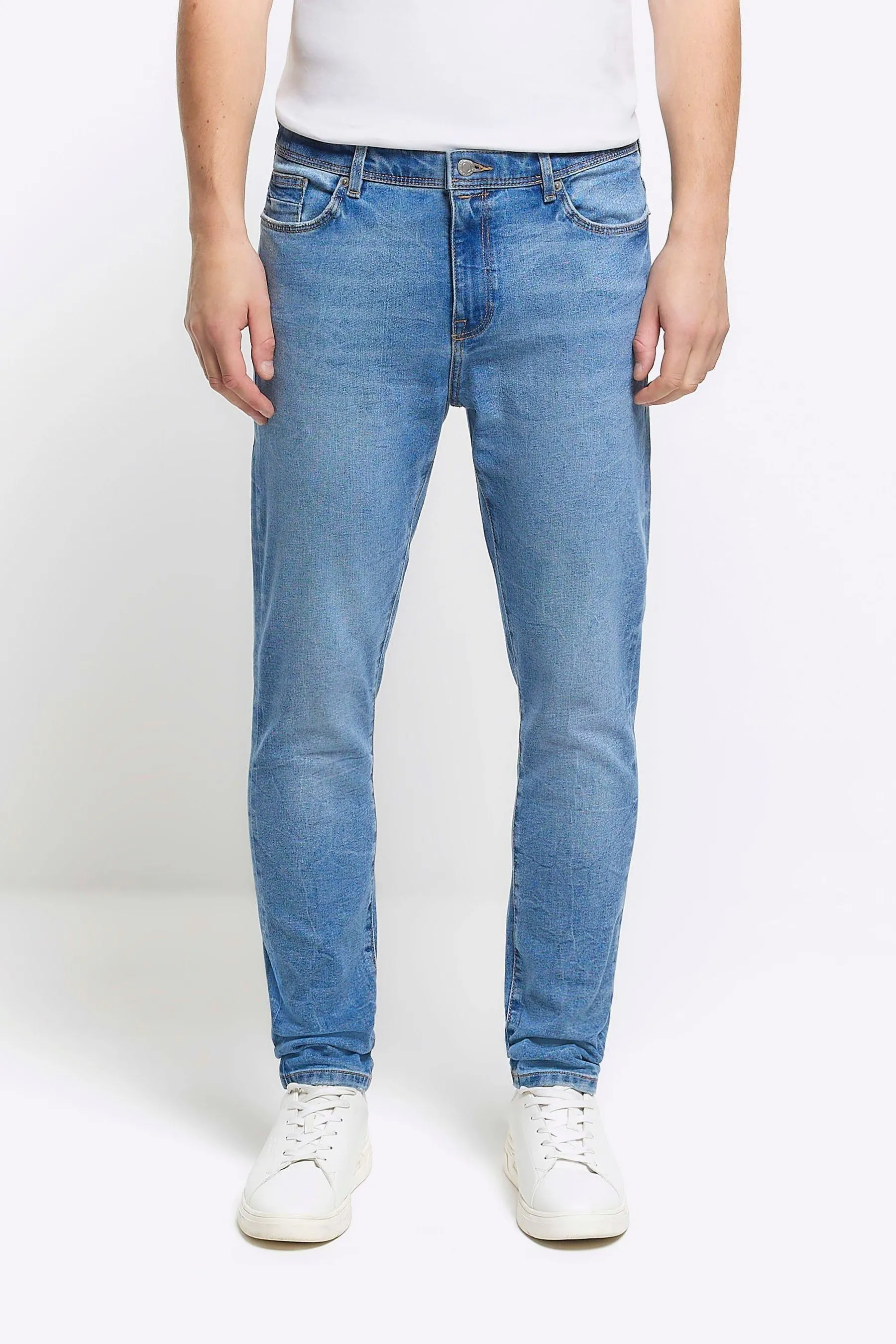 River Island - Jeans skinny lavaggio chiaro