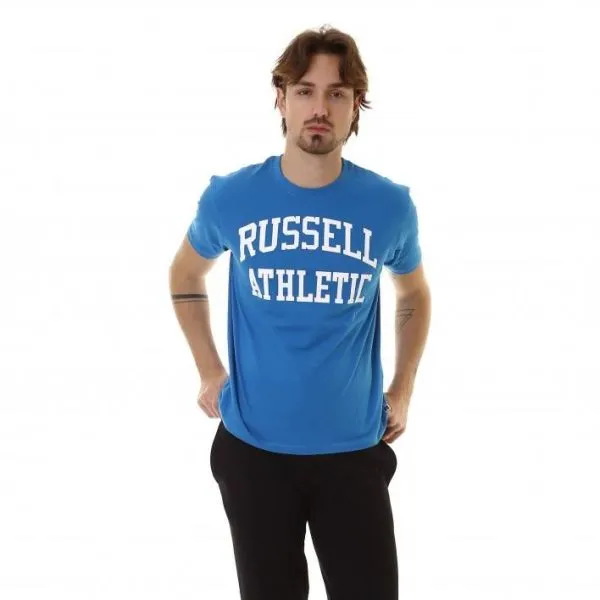 RUSSELL ATHLETIC ICONIC SS CREWNECK TEE SHIRT Palace Blue