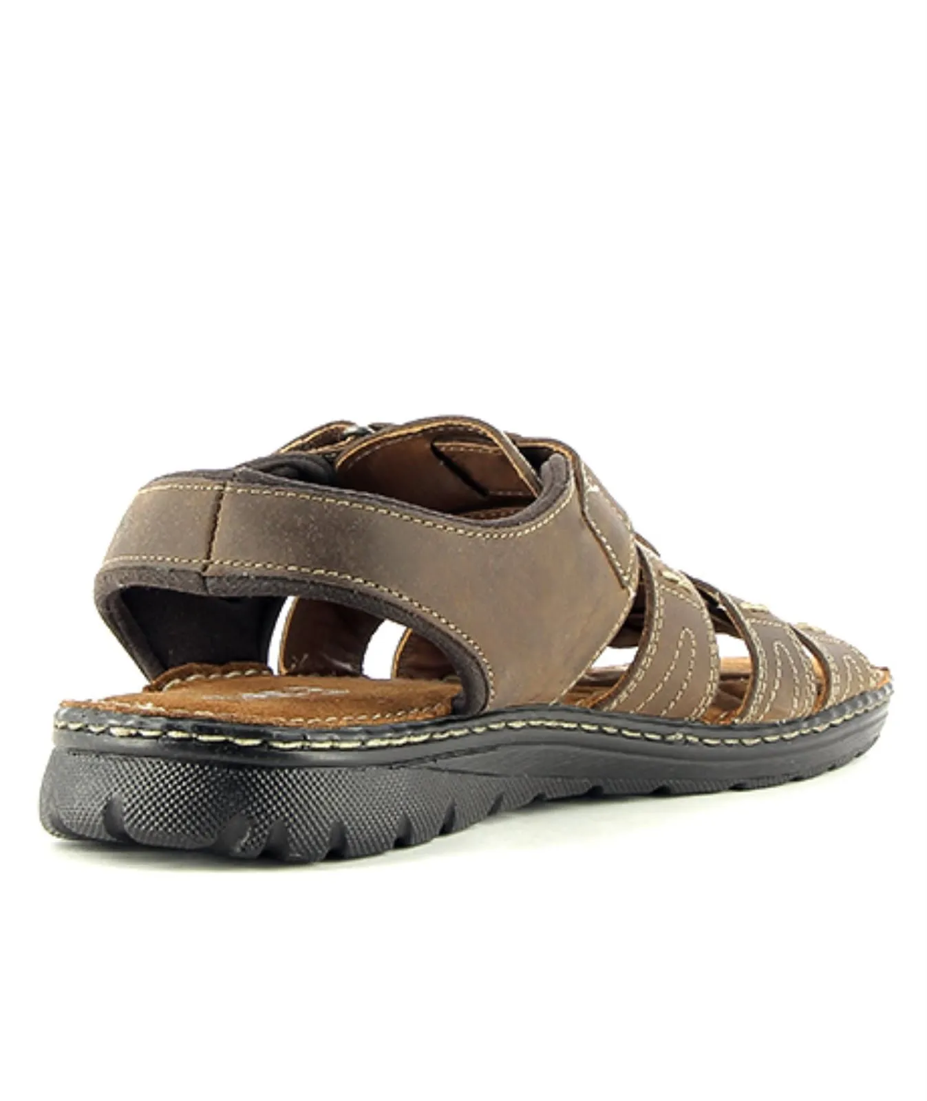 Sandali marroni in pelle