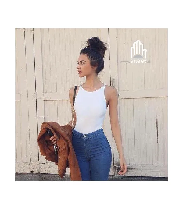 Skinny jeans simple blue