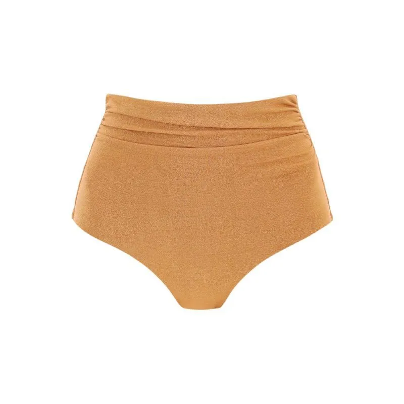 Slip bikini coulotte in jersey e lurex