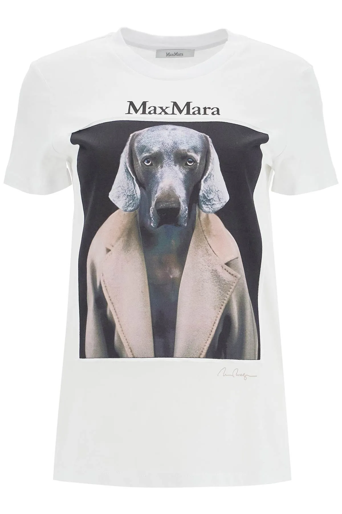 T-shirt con stampa Wegman