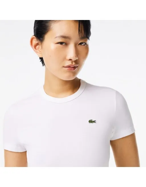 T-SHIRT LACOSTE DONNA STRETCH TF7218